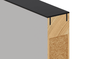 Černá hliníková hrana