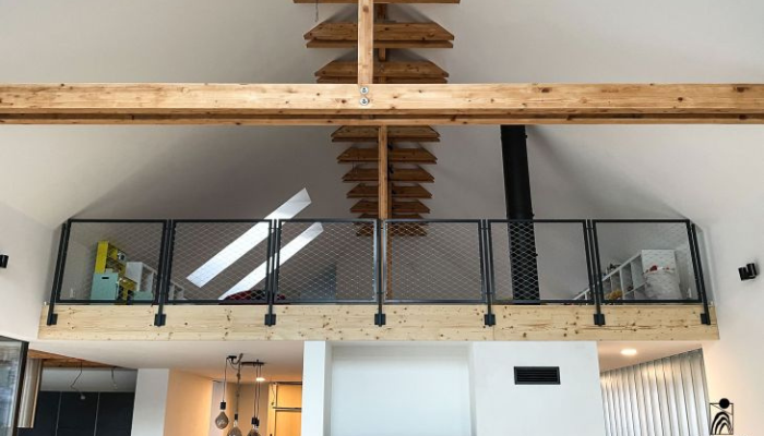 Kazetové ocelové zábradlí