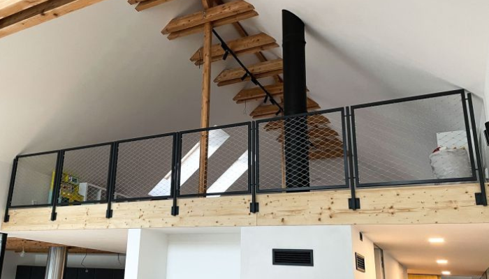 Kazetové ocelové zábradlí