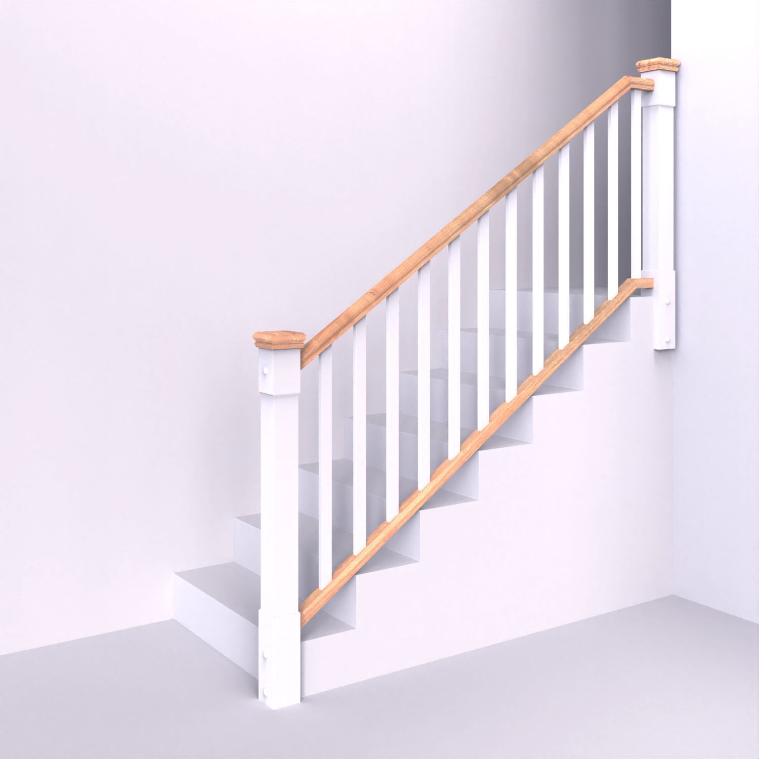 Dřevěné zábradlí, anglický styl