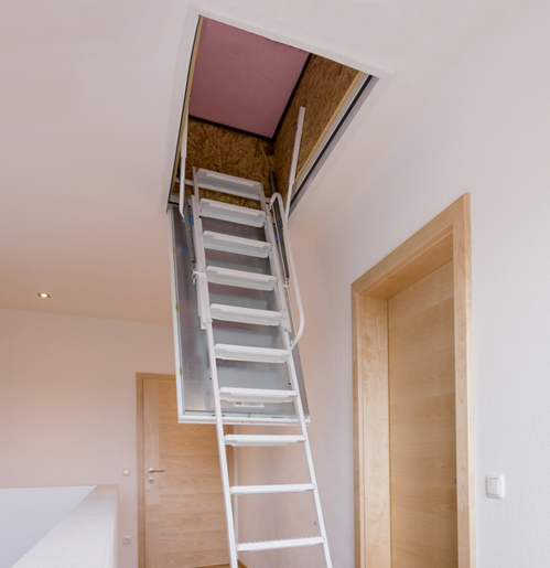 Půdní schody a jejich užití